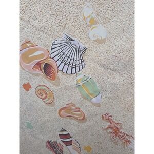Martex SEASIDE 1 Flat Sheet & 2 Pillowcases Gloria Vanderbilt Seashells 1970s